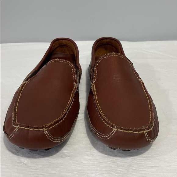 Minnetonka Men’s size 11.5 Brown Leather Loafers Driving Moccasins NEW main image 14